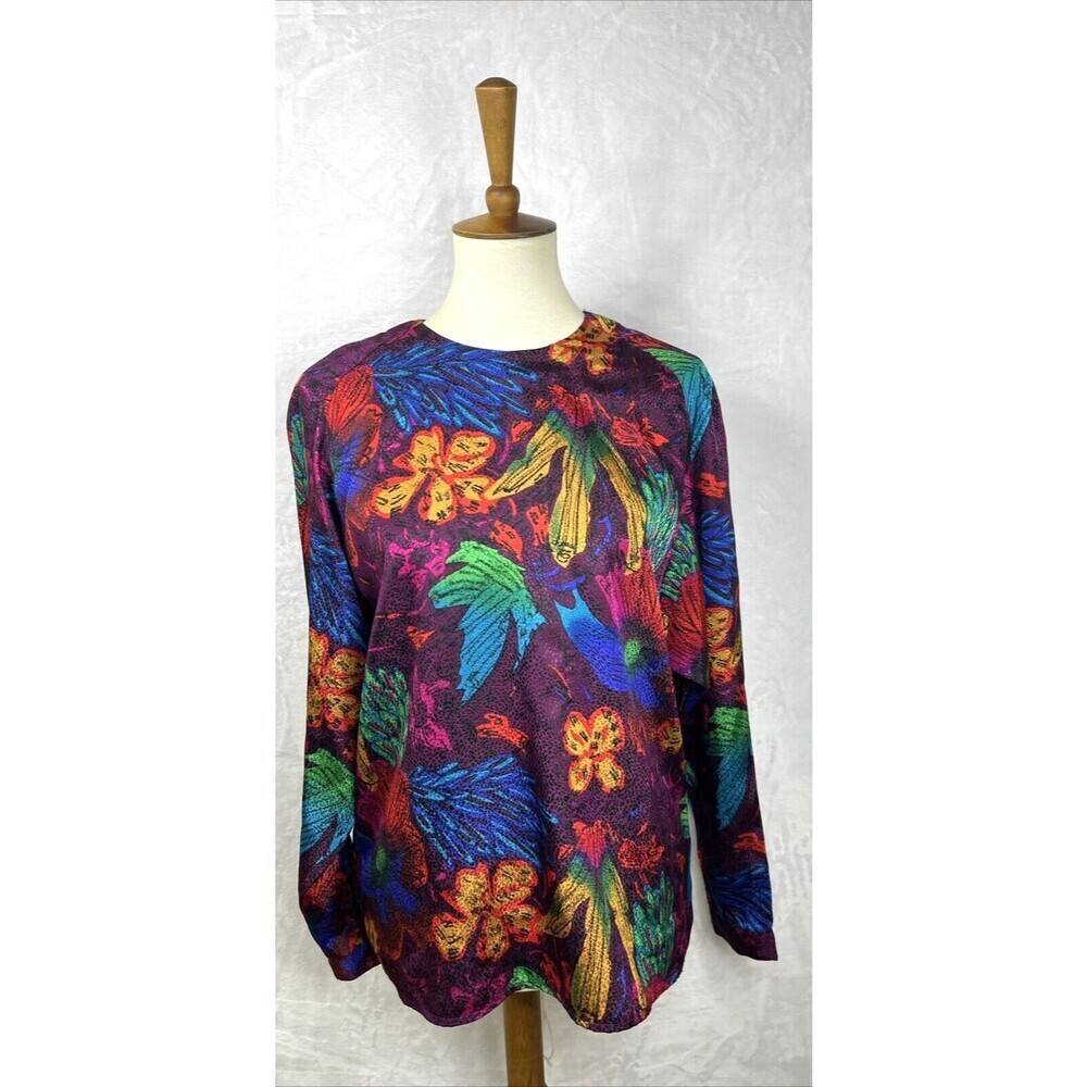 Bethany Blouse Women's Pullover Vintage? Multicolor Size 10